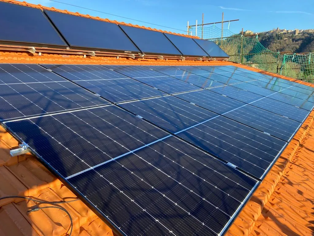 Impianto solare termico in Toscana